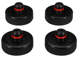 Satz Gummiauflagen für Wagenheber JACK PAD SET 4T für Tesla-Fahrzeuge, Zapfen 24 mm, 4 Stück