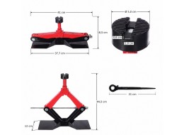 Scherenwagenheber mit Ratsche SX SCISSOR JACK HIGH LIFT 1,5T