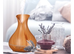 Aroma‑Diffusor Vulcan in hellem Holz 350 ml