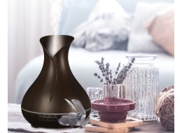 Aroma‑Diffusor Vulcan in dunklem Holz 350 ml