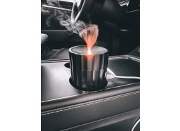Aroma-Diffusor Car Flame für Auto, schwarz 100 ml, USB-C, für Getränkehalter
