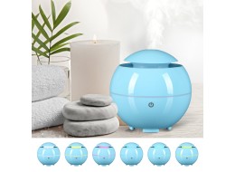 Aroma-Diffuser Globe blau glänzend 150 ml