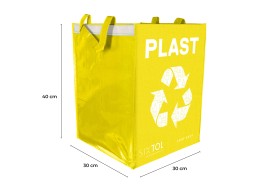 Taschen zur Mülltrennung SORT EASY 3 BASIC, 30x30x40 cm, 3 x 36 l, 3 Stk