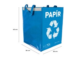 Taschen für die Mülltrennung SORT EASY 4 METAL, 30x30x40 cm, 4x36 l, 4 Stück