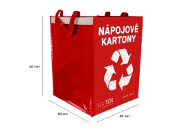Tasche für die Mülltrennung SORT EASY CARTON, 30x30x40 cm, 36 l