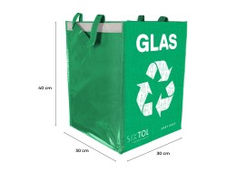 Taschen für die Mülltrennung SORT EASY 3 BASIC DE, 30x30x40 cm, 3 x 36 l, 3 St.