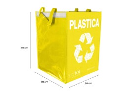 Tasche für die Mülltrennung SORT EASY PLASTICA IT, 30x30x40 cm, 36 l