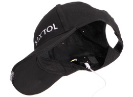 Basecap mit LED-Licht B-CAP 25 lm, wiederaufladbar, USB, Einheitsgröße, schwarz
