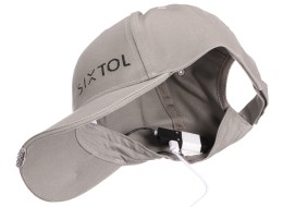 Schirmmütze mit LED-Licht B-CAP 25 lm, wiederaufladbar, USB, Einheitsgröße, grau