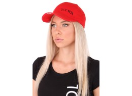 Schirmmütze mit LED-Licht B-CAP 25 lm, wiederaufladbar, USB, Einheitsgröße, rot