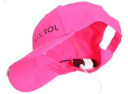 Schirmmütze mit LED-Licht B-CAP 25 lm, wiederaufladbar, USB, Einheitsgröße, rosa