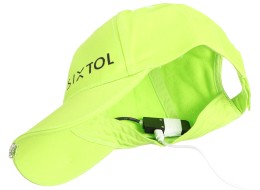 Basecap mit LED-Licht B-CAP 25 lm, wiederaufladbar, USB, Einheitsgröße, fluoreszierend grün