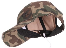Basecap mit LED-Licht B-CAP 25 lm, wiederaufladbar, USB, Einheitsgröße, Tarnmuster
