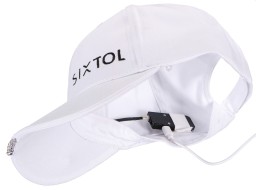 Basecap mit LED-Licht B-CAP 25 lm, wiederaufladbar, USB, Einheitsgröße, weiß