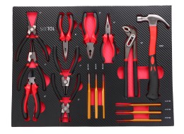 Werkstattwagen mit Werkzeug MECHANIC TROLLEY TITAN 1559, 13 Schubladen, 1559 Teile Werkzeug