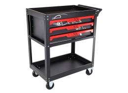 Werkstattwagen mit Werkzeug MECHANIC TROLLEY JASON 94, 3 Schubladen, 1 Ablage, 94 Teile Werkzeug