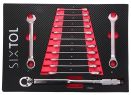 Werkstattwagen mit Werkzeug MECHANIC TROLLEY JASON 115, 3 Schubladen, 1 Ablage, 115 Teile Werkzeug