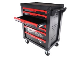 Werkzeugwagen MECHANIC TROLLEY KEVIN 210, 7 Schubladen, 210 Stück Werkzeuge