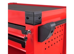 Werkstattwagen MECHANIC TROLLEY KEVIN RED 210, 7 Schubladen, 210-tlg. Werkzeug