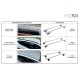 Aluminium-Querträger mit Schloss ROOF RACK IN 1, 120cm, Tragfähigkeit 90kg