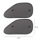 Sonnenschutz mit Saugnäpfen für Seitenscheibe CAR SUNSHADE SET 9, 65 x 38 cm, 2 Stück