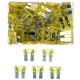 Satz Flachsicherungen fürs Auto MECHANIC FUSE SET 20A, 100 St.