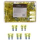 Satz Flachsicherungen fürs Auto MECHANIC FUSE SET 20A, 100 St.
