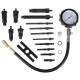 Satz zur Kompressionsprüfung von Dieselmotoren MECHANIC ENGINE TESTER 19, 0-70 bar, 19-tlg.