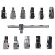Satz zum Ölablassen MECHANIC OIL DRAIN SET 12, Sechskant + Vierkant, 12-teilig
