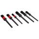 Set präziser Bürsten zur Autoreinigung CAR DETAILING BRUSH 6, 6-teilig
