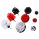 Set Bohrmaschinenbürsten zur Auto-Reinigung CAR DETAILING DRILL BRUSH 9, 9 St.