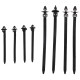 Satz von Klammern, Befestigungen und Bolzen für Fahrzeugverkleidung MECHNIC TRIM CLIP SET 700