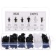 Satz von Klammern, Befestigungen und Bolzen für Fahrzeugverkleidung MECHNIC TRIM CLIP SET 100
