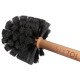 Runder Bürste zur Reinigung der Karosserie von Fahrrad oder Motorrad CAR DETAILING WOOD BRUSH 1