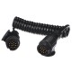 Verbindungs-Spiralkabel für Anhängerstecker TRAILER CABLE 4, 13-13polig, 3 m
