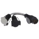 Kabeladapter Stecker der Anhängevorrichtung TRAILER CABLE 6, von 13-polig auf 7-polig N+S, 35 cm