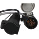 Kabeladapter Stecker der Anhängevorrichtung TRAILER CABLE 6, von 13-polig auf 7-polig N+S, 35 cm