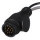 Kabeladapter Stecker der Anhängevorrichtung TRAILER CABLE 6, von 13-polig auf 7-polig N+S, 35 cm
