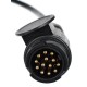 Verlängerungskabel 13-polig - Steckdose + Stecker TRAILER CABLE 8, 12V, 5m
