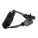Spiraladapter 15-polig auf 2×7-polige Stecker (S+N) TRAILER CABLE 9, 24V, 3,5m