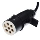 Spiralkabel 7-polig Typ S TRAILER CABLE 10, Kunststoffstecker, 24V, 3,5 m