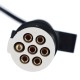 Spiralkabel 7-polig Typ S TRAILER CABLE 10, Kunststoffstecker, 24V, 3,5 m