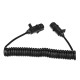 Spiralkabel 7-polig Typ N TRAILER CABLE 11, Kunststoffstecker, 24V, 3,5 m