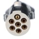 Spiralkabel 7-polig Typ S TRAILER CABLE 12, Metallstecker, 24V, 3,5 m