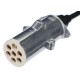 Spiralkabel 7-polig Typ S TRAILER CABLE 12, Metallstecker, 24V, 3,5 m