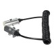 Spiralkabel 7-polig Typ S TRAILER CABLE 12, Metallstecker, 24V, 3,5 m
