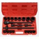 Steckschlüssel-Satz mit Ratsche MECHANIC WRENCH SET 2, Heavy-Duty, 21 St.
