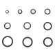 Satz Dichtungsringe aus NBR und Stahl MECHANIC RING SET 3, M6–M24, 180 Stück