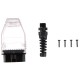 OBD-II-Stecker mit 16 Pins zur Montage eines eigenen Kabels MECHANIC CABLE 30, transparent