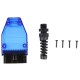 OBD-II-Stecker mit 16 Pins zur Montage eines eigenen Kabels MECHANIC CABLE 31, blau